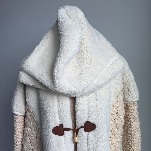 FREE PEOPLE Stormy Sherpa Cardi SMALL New! - Picture 7 of 11
